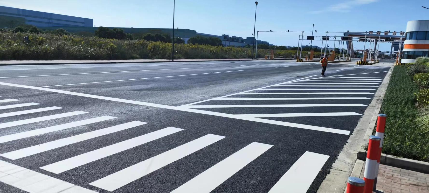 濰城區專業道路劃線 規范交通秩序，守護出行安全
